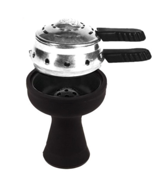 Amy Tabakkopf Silikon mit Heatbox Schwarz